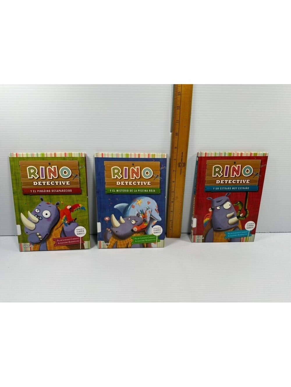 3 Rino Detective SPANISH Books Pilar Lozano Carbayo Children ExLib Homeschool
